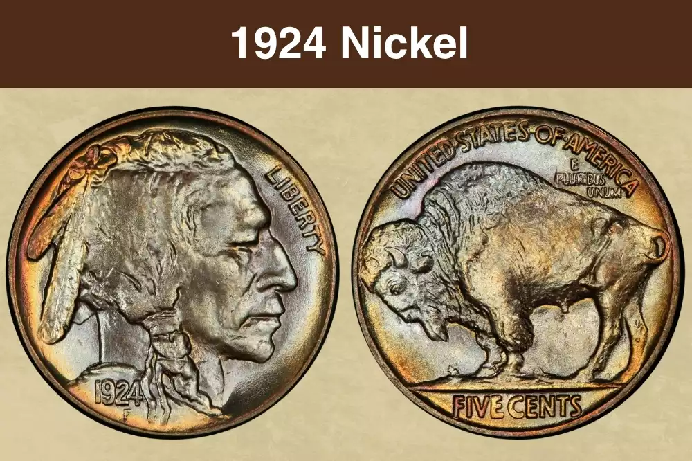 1924-S Buffalo nickel obverse and reverse showing Native American portrait, bison, and S mint mark